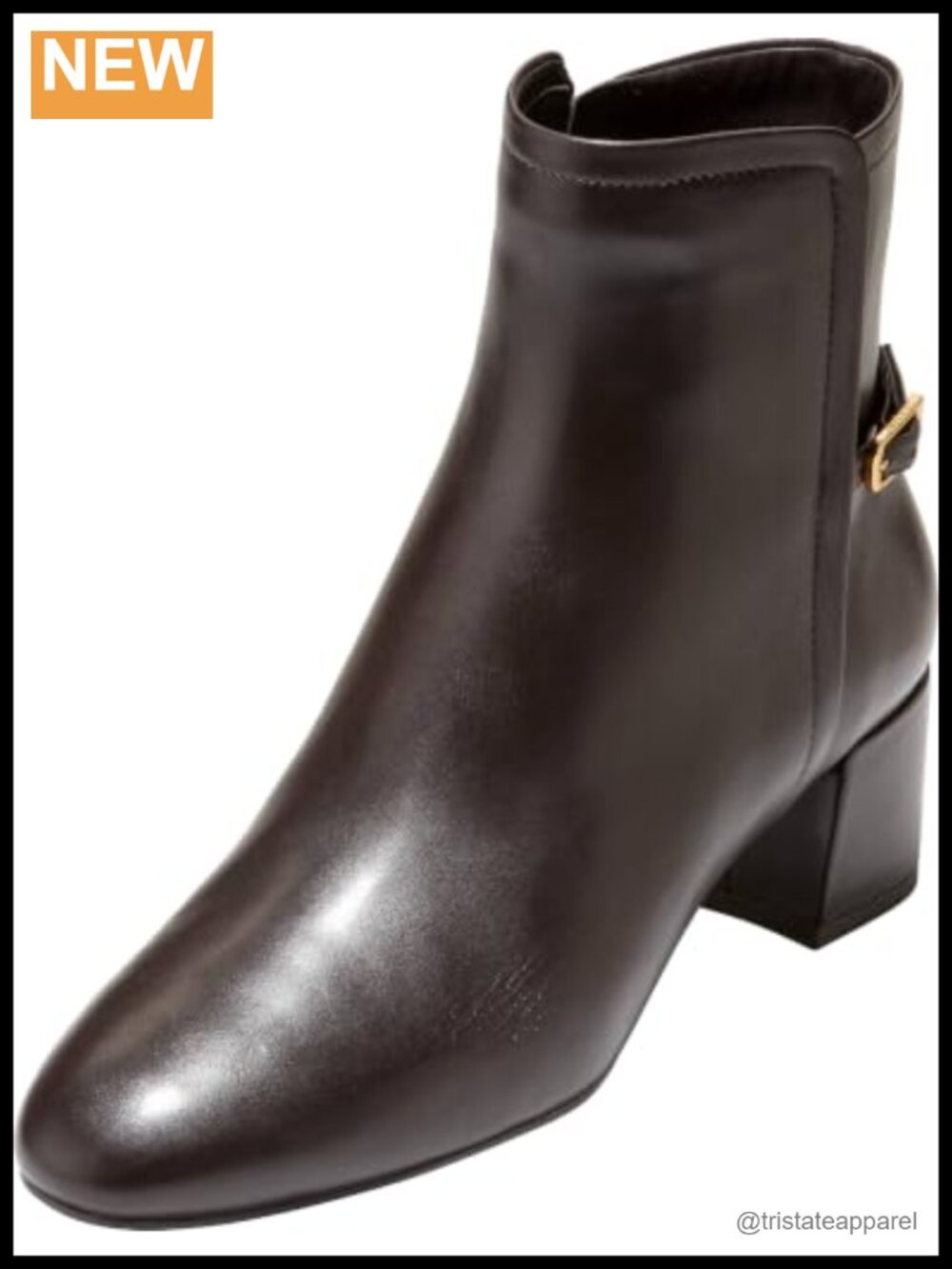 Cole Haan Women's Go-To Suzanne Leather Ankle Boots Pull-On Comfort